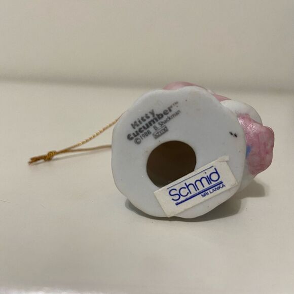 Kitty Cucumber Schmid Lot of 4 Figurines Ornaments Clown Angel Makeup School - Picture 4 of 12